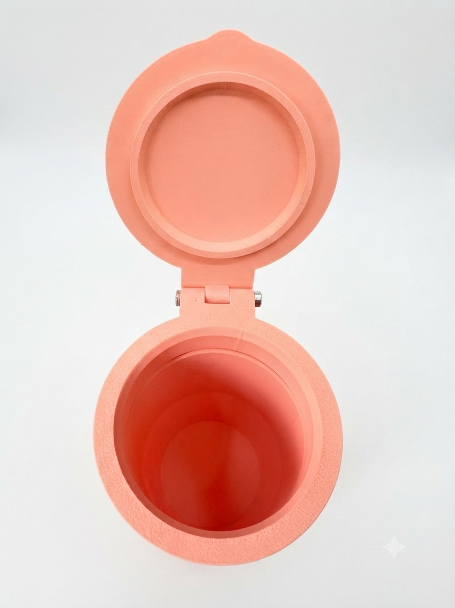 Car cup holder trash bin