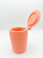 Car cup holder trash bin
