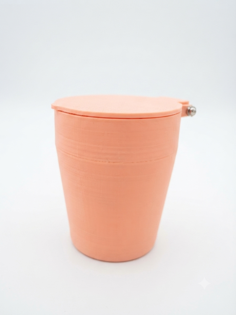 Car cup holder trash bin