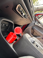 Car cup holder trash bin